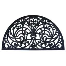 Scroll Half Moon Rubber Doormat - thumbnail 2