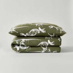 Fossil Forager 7.5 Tog Single Coverless Duvet and Pillowcase Set - thumbnail 3