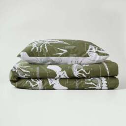 Fossil Forager 7.5 Tog Single Coverless Duvet and Pillowcase Set - thumbnail 4