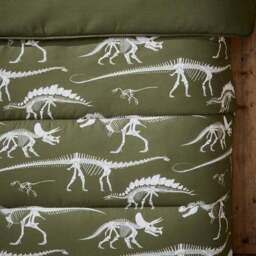 Fossil Forager 7.5 Tog Single Coverless Duvet and Pillowcase Set - thumbnail 2