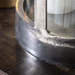 Cedar & Sage Linton Antique Nickel Hurricane Candle Holder - thumbnail 3