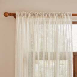 Arden Stripe Slot Top Voile Panel - thumbnail 1