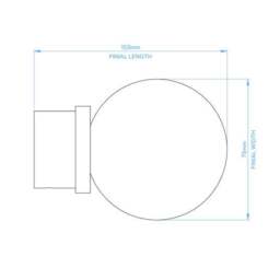 Atlanta Acrylic Curtain Pole with Rings - thumbnail 5