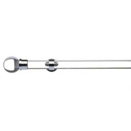 Atlanta Acrylic Curtain Pole with Rings - thumbnail 3