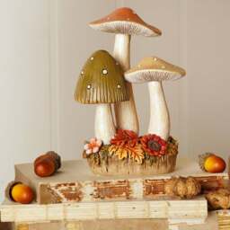 Country Living Mushroom Trio Ornament