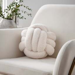 Knot Boucle Ball Cushion - thumbnail 1