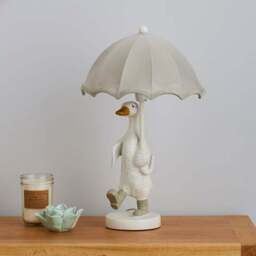 Darcy Resin Duck White Table Lamp - thumbnail 2