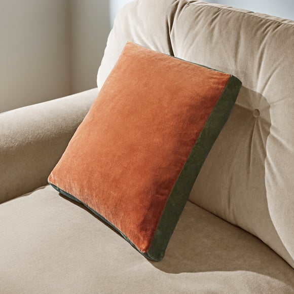 Box Edge Cotton Velvet Cushion - image 1