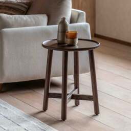 Kalia Side Table, Oak Effect - thumbnail 1