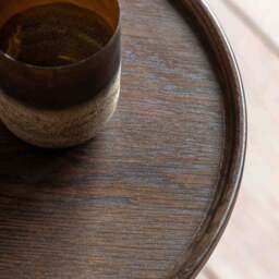 Kalia Side Table, Oak Effect - thumbnail 2