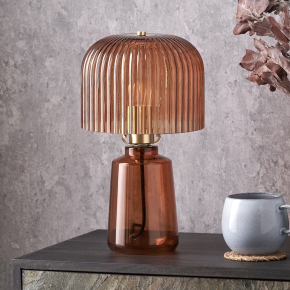 Pacific Lifestyle Zandra Retro Ribbed Table Lamp - image 1