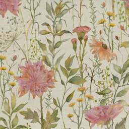 Voyage Delamere Blossom Pencil Pleat Curtains - thumbnail 3