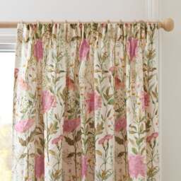 Voyage Delamere Blossom Pencil Pleat Curtains - thumbnail 1