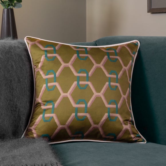Paoletti Carnaby Chain Polyester Square Cushion - image 1