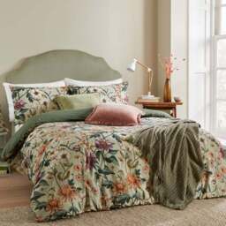 Wylder Nature Wallflower Reversible Duvet Cover and Pillowcase Set - thumbnail 4