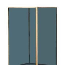 Brass & Smoked Glass Panelled Square Hurricane Candle Holder - thumbnail 3