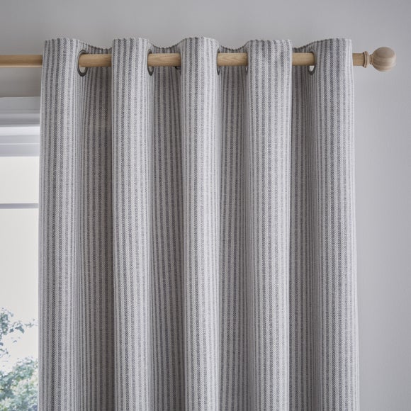 Churchgate Herringbone Stripe Eyelet Curtains - image 1