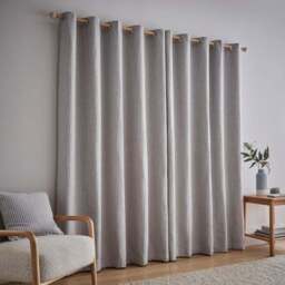 Churchgate Herringbone Stripe Eyelet Curtains - thumbnail 4