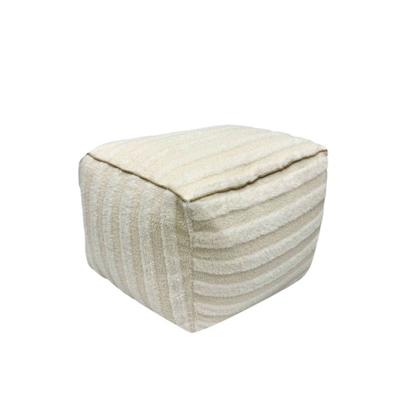 Striped Bean Bag Pouffe - image 1