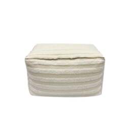 Striped Bean Bag Pouffe - thumbnail 2