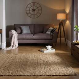 Chunky Jute Woven Rug - thumbnail 1