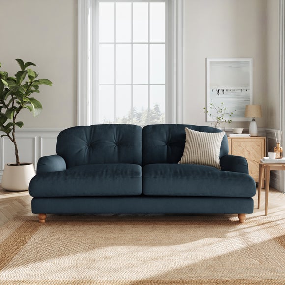 Martha Matte Plush Velvet 3 Seater Sofa - image 1