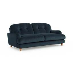 Martha Matte Plush Velvet 3 Seater Sofa - thumbnail 6