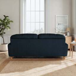 Martha Matte Plush Velvet 3 Seater Sofa - thumbnail 3