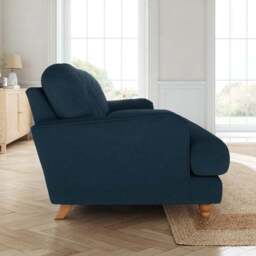 Martha Matte Plush Velvet 3 Seater Sofa - thumbnail 2