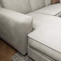 Claude Tonal Chenille Corner Chaise Sofa - thumbnail 3