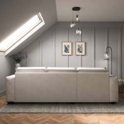 Claude Tonal Chenille Corner Chaise Sofa - thumbnail 2