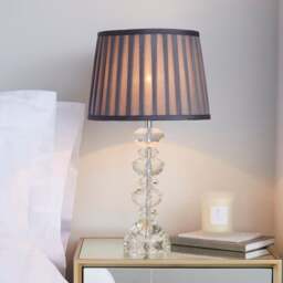 Dorma Genevieve Crystal Candlestick Table Lamp - thumbnail 1