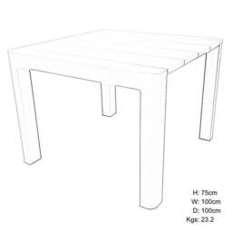 Modura Henrik Square Table, 100cm - thumbnail 6
