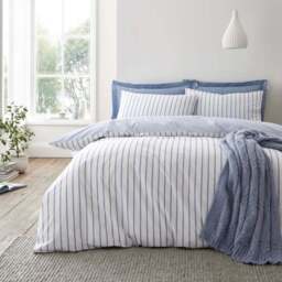 Bianca Hampton Stripe 200 Thread Count 100% Cotton Duvet Cover & Pillowcase Set - thumbnail 6