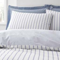 Bianca Hampton Stripe 200 Thread Count 100% Cotton Duvet Cover & Pillowcase Set - thumbnail 2