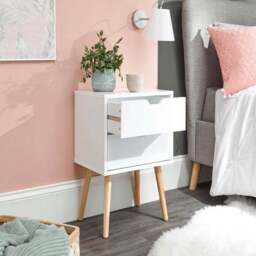 Nyborg 2 Drawer Bedside Table - thumbnail 2