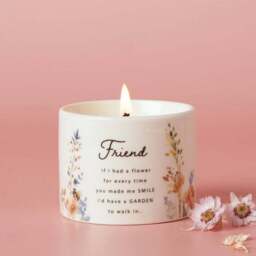The Cottage Garden Peach Floral Ceramic Candle - thumbnail 6