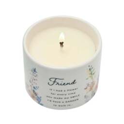 The Cottage Garden Peach Floral Ceramic Candle - thumbnail 4