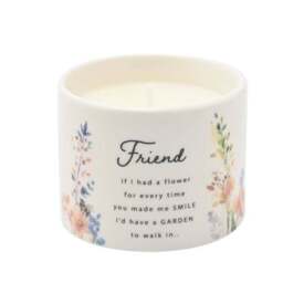 The Cottage Garden Peach Floral Ceramic Candle - thumbnail 3