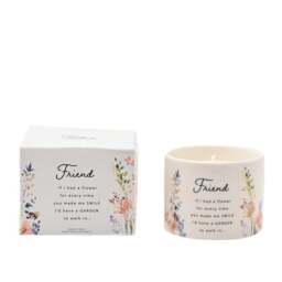 The Cottage Garden Peach Floral Ceramic Candle - thumbnail 2