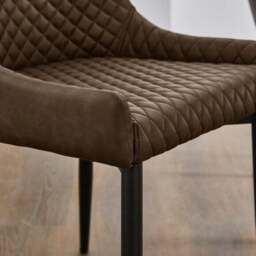 Set of 2 Montreal Dining Chairs, Faux Leather - thumbnail 3