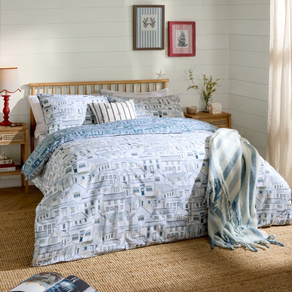Wylder Nature Abersoch Town 100% Cotton Duvet Cover & Pillowcase Set - image 1