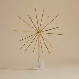 54 LED Gold Starburst Tree Topper - thumbnail 4