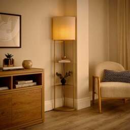 Jakob Corner Shelved Floor Lamp - thumbnail 2