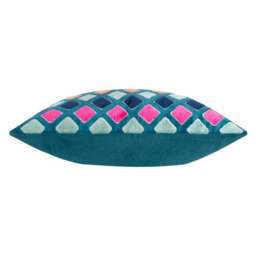 Furn. Metro Diamond Velvet Rectangle Cushion - thumbnail 4
