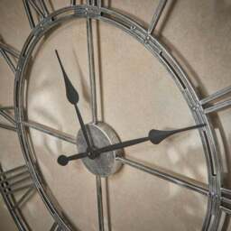 Chrome Skeleton Indoor Outdoor Wall Clock - thumbnail 3
