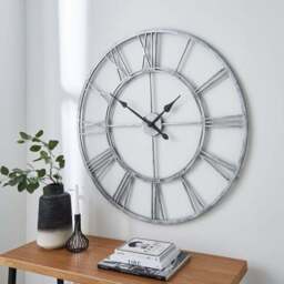 Chrome Skeleton Indoor Outdoor Wall Clock - thumbnail 2