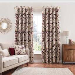 Zen Jacquard Eyelet Curtains - thumbnail 2