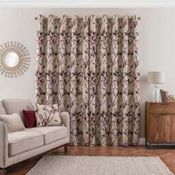 Zen Jacquard Eyelet Curtains - thumbnail 4