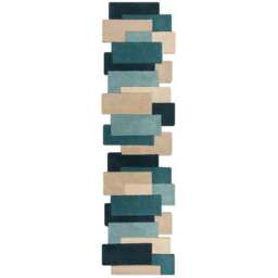 Collage Modern Cut-Out Wool Runner - thumbnail 2